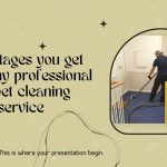 Advantages you get from any professional carpet cleaning service